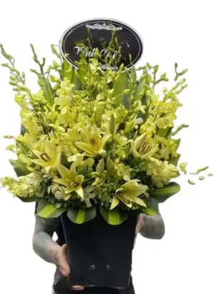 giỏ hoa viếng tang lễ thương tiếc