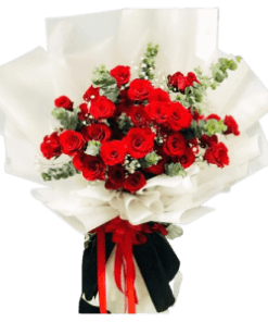 bó hoa hồng rực rỡ