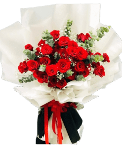 bó hoa hồng rực rỡ