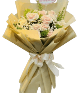 bó hoa hồng hạnh phúc