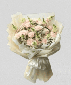 bó hoa hồng tinh khôi