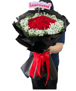 bó hoa hồng đắm say