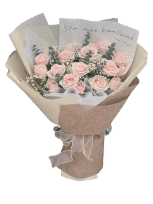 bó hoa hồng kem say đắm