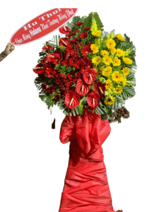 kệ hoa chúc mừng lộc xuân đầy nhà