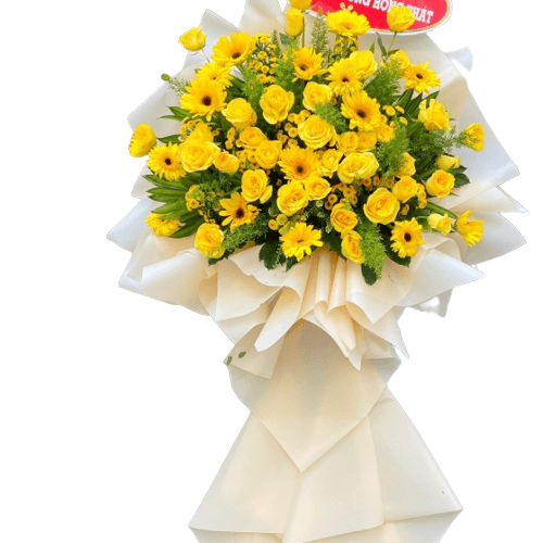 8605 kệ hoa chúc mừng thắng lợi vang danh