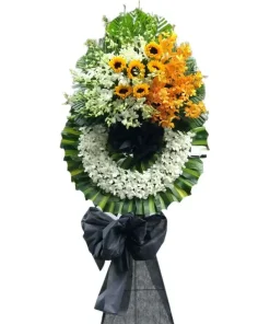 Kệ hoa viếng vĩnh biệt trong thương tiếc