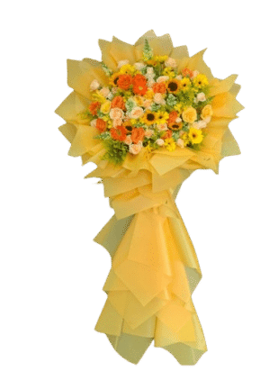 kệ hoa khai trương lộc vàng may mắn