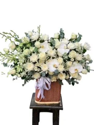 giỏ hoa viếng kính viếng hương hồn