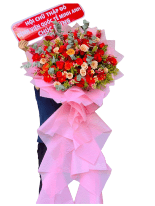 kệ hoa khai trương phát tài