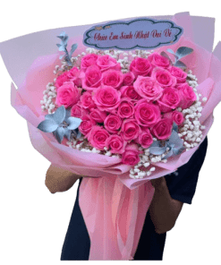 bó hoa hồng thủy chung