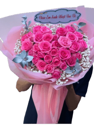 bó hoa hồng thủy chung