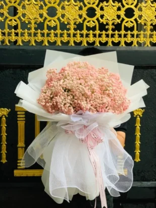 bó hoa baby hồng quyến rũ