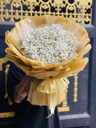 bó hoa baby trắng