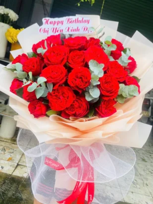 bó hoa hồng anh yêu em