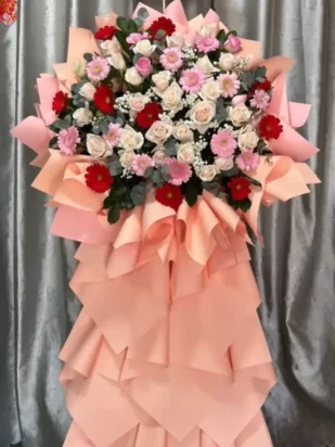 kệ hoa khai trương phát tài