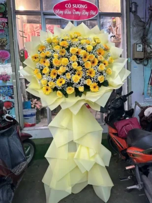 kệ hoa khai trương phát tài như ý