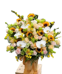 giỏ hoa ngọt ngào từng phút