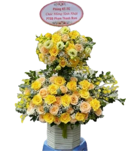 giỏ hoa nhịp đập yêu thương