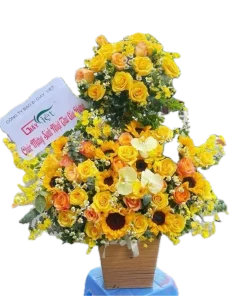 giỏ hoa gữi trao tình ý