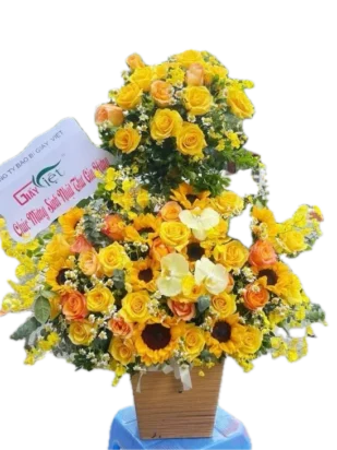 giỏ hoa gữi trao tình ý