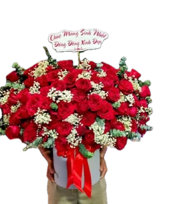 giỏ hoa hẹn ước mùa hoa