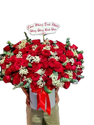 giỏ hoa hẹn ước mùa hoa