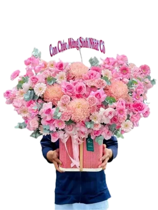 giỏ hoa thay lời nói