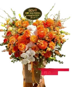 giỏ hoa khoành khắc yêu thương