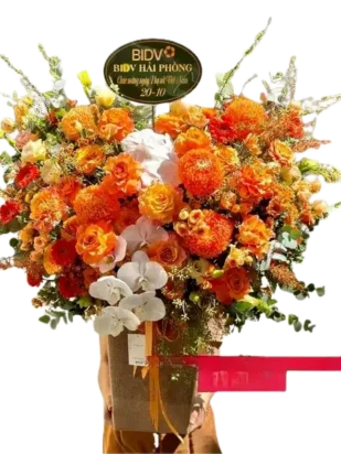 giỏ hoa khoành khắc yêu thương