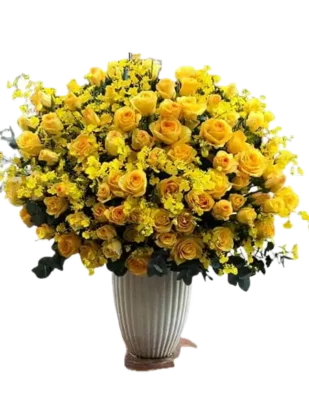 giỏ hoa đẳng cấp trường tồn