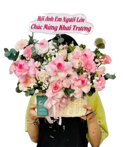 Giỏ hoa nắng mai