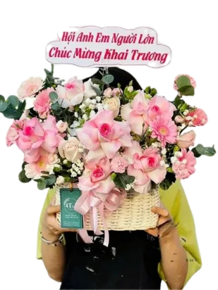 Giỏ hoa nắng mai