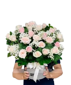 giỏ hoa tình yêu nhẹ nhàng