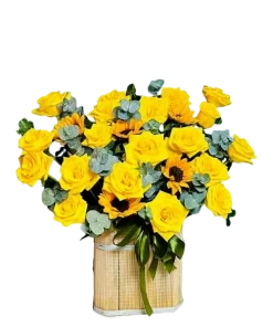 Giỏ hoa gữi gắm yêu thương