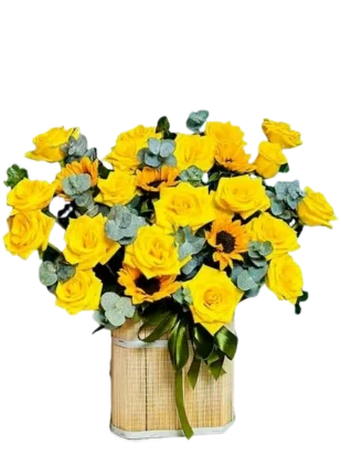 Giỏ hoa gữi gắm yêu thương