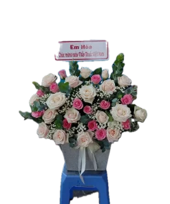 giỏ hoa yêu thương đong đầỳ