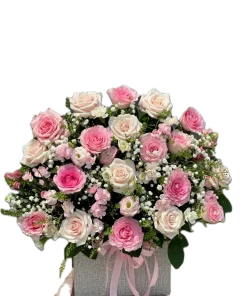 giỏ hoa gắn kết