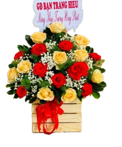 giỏ hoa chân thành