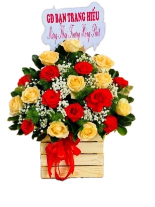 giỏ hoa chân thành