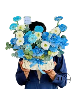 giỏ hoa dịu dàng