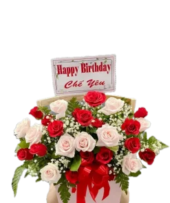 giỏ hoa mãi mãi bên nhau