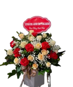 giỏ hoa trao gữi ngọt ngào