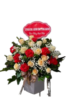 giỏ hoa trao gữi ngọt ngào