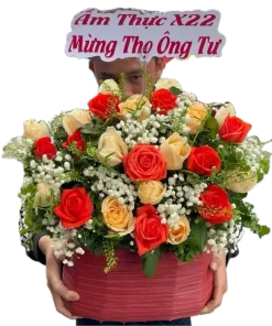 giỏ hoa ký ức ngọt ngào