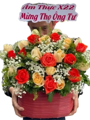 giỏ hoa ký ức ngọt ngào