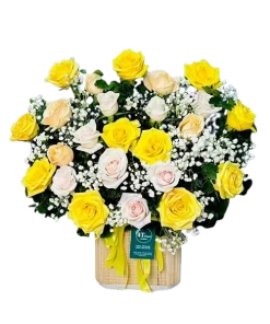 giỏ hoa hạnh phúc trọn vẹn