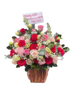 giỏ hoa đồng hành