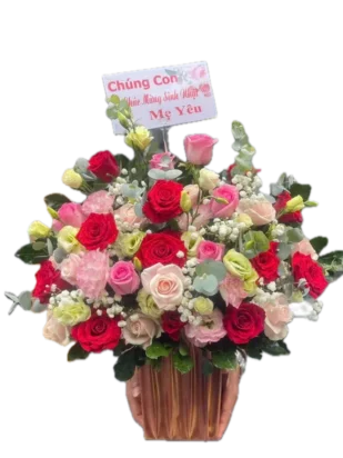 giỏ hoa đồng hành