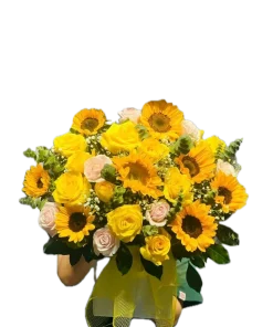 giỏ hoa lời chúc hạnh phúc