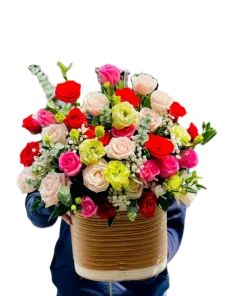 giỏ hoa vẹn nguyên